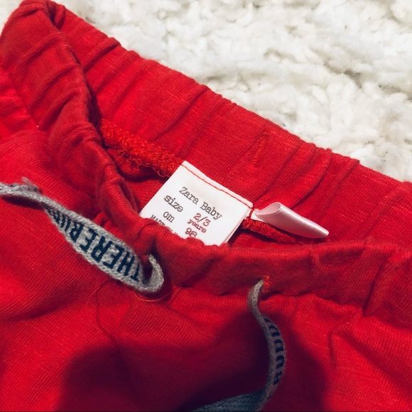 2pc Zara Grey Fruit top & red joggers - Picture 4 of 6